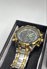 Golden Hour Unique Crafts 47mm Wr30m Chrono Ana Digi Quartz Men s Wristwatch Nwt