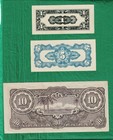 Ww-ii Dutch East Indies High Grade Bills- 3 Lot Jim Japanese Invasion Money 3