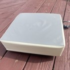 Gray White Baby Booster Seat With Adjustable Harness