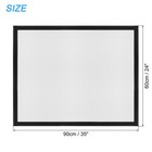 Window Screen Mesh  24  X 35  Fiberglass Net Mesh Grey Frame Hook And Loop