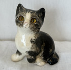Mike Hinton Large Ceramic Tabby Winstanley Cat Glass Eyes 5 