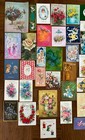Vintage Greeting Cards Angels Cherubs Flowers 1950s To 1980s Lot Of 52  used 