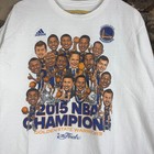 2015 Golden State Warriors Nba Champions Caricature T Shirt Sz Xl Adidas Champs
