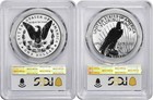 2025-s Morgan Peace Silver Dollar Reverse Proof Set Pr69 Fs Pcgs Special Label