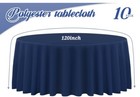 10 Round Polyester Tablecloth 120   decoration Supplies Dinner Wedding Linens  ave