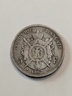 1867 Bb 5 Francs Large Antique Silver Coin France French Napoleon Iii
