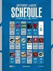Detroit Lions 2026 Season Schedule Football Poster