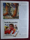 1980 Nocona Western Cowboy Boots Print Ad   Gila Monster W  Alex Ebel Art