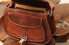 New Purse Women Vintage Brown Leather Messenger Cross Body Bag Handmade 