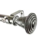 Urn 1 In  Single Curtain Rod 66 In  - 120 In  In Satin Nickel