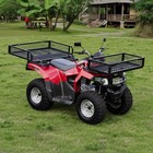 Front rear Cargo Basket Universal Luggage Carrier Mesh Rack Black Steel For Atv