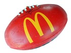 Sherrin Afl New Red Size 5 Supporter Synthentic Rubber Game-day Match Football