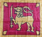 Sri Lanka Flag  Polyester  Size 90 X 60 Cm  35 4 X 23 6 In  Used