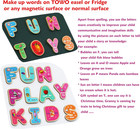 Towo Wooden Magnetic Letters And Numbers  Fridge Magnets For Kids