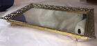 Vtg Gold Filligree Ormolu Vanity Perfume Mirror Dresser Tray Matson Stylebuilt