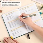 Address Book With Colorful Alphabetical Tabs   hardcover Contact Organizer