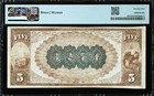 1882  5 Brown Back The Second National Bank  Of Bucyrus Ohio Pmg 25 Vf Ch  3274