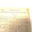 1941 Victor Gaskets Oil Seal Price List  300 Asbestos Dana Corp Vintage