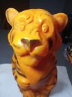 Esso   Large Size Blow Mold Mascot  Tiger Coin Bank Advertising Gas Oil 14 1 2 