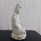 Vtg 10  Japanese Quan Yin Bodhisattva Buddhist Porcelain Meditation Statue