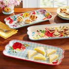 The Pioneer Woman Floral Medley 3-piece Ceramic Serving Platter Set