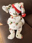 Ty 1998 Holiday Teddy Beanie Baby Christmas Bear Mint Condition Retired Beanie