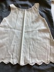 Antique Child   Doll Clothing Full Slips One Button Shoulders Lot Of 6