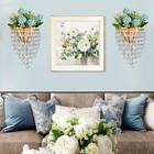 2 Pack Metal Flower Vase For Wall Crystal Vase Decor Hanging Decoration Flora   
