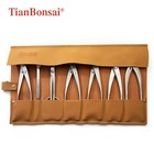 Tianbonsai  7pc Bonsai Pruning Tool Set Complete With Leather Tool Roll