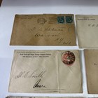 Vintage Stamp Dealer Covers Letters 1889-1910 Early Stamp Collecting History 