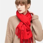 Unisex Winter 100  Cashmere Plain Solid Scarf Scotland Made Scarves Wool Wrap