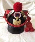 1st Empire Officer s Edition Golden Braid Helmet Leather Shako Decorative Style