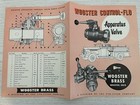 Wooster Brass -vintage Fire Equipment Brochures  1950 s