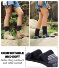  Kids Merino Wool Hiking Socks Boys Girls Toddlers Thick 4-7 Years Black