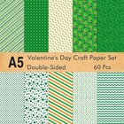60 Sheets St patricks Day Pattern Paper Set 14 X 21cm Decorative Paper Paper    