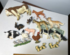 Lot Of 15 Schleich Am Limes Animal Figures Cow  Horse Ducks Pig Chicken Rabbit