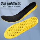 Soft Latex Shoe Insoles Heel Arch Support Shock Absorption Inserts Pad Cushion