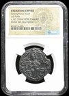 Byzantine Empire 1034-1050 Ad  Authentic Jesus Christ Ae Follis Class C Coin Ngc