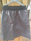 Elements Girls Gray Satin A-line Skirt Logo Waistband Size 12