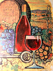 Vintage Signed Amado Gonzalez Wines  California Wine Land America Poster 1962 