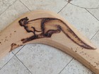Wooden Aboriginal Boomerang Hand Crafted - Kangaroo - Australia