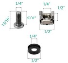 70 Pack M6 X 16mm Rack Mount Cage Nuts screws washers Set Includes 55 Cage Nu   