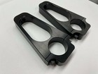 Hood Pin Mounts Pair 4 5  Tall Clamp-on 1-1 2 Tube With 1 2-20 Threads