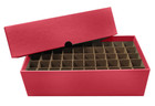 3 Cent Penny Coin Tube Storage Boxes Red Holds 50 Rolls Heavy Duty Long Term Top