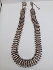 Antique Victorian Sterling Silver Choker Necklace  missing One Bead On Clasp 