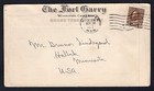 Canada Winnipeg 1923 Gtr Hotel Garry Illustrated Advertising Cover To Usa
