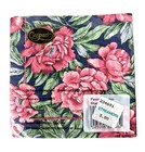 Caspari Peony Garden Paper Cocktail Napkins Package Of 20 Rose Blue Green Nip