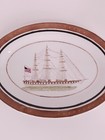 Super Rare Vintage antique Chinese Export Porcelain Platter  the Ships  14 1 4 