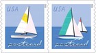 Sailboats Postcard Rate Usps Postage Stamp 1 Sheet Of 20 Us Postal Forever First