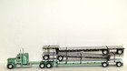 Dcp Green Peterbilt 379 36  3 Drop Deck Trailers 68-2350 1 64 Numbered